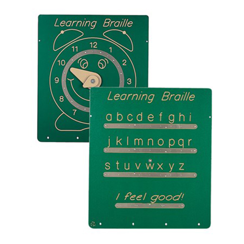 CAD Drawings Landscape Structures Inc. Braille and Clock Panel